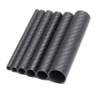 Flexibility Plain Carbon Fiber Tube Corrosion Resistance 14mm X 12mm X 1000mm