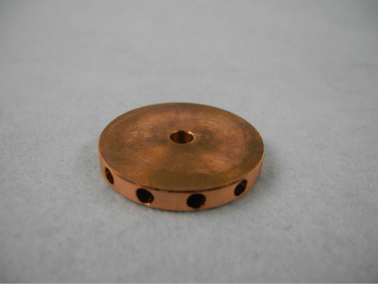 CNC Precision Turned Parts Round Turning Copper Disc 3.5mm diameter