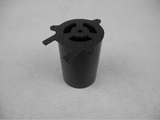 Customized processing Full Carbon Fibre Tube and Plate Glued Parts