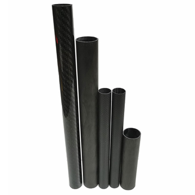 Round / Oval 3K Carbon Fiber Tube High Pressure Resistance Lightweight