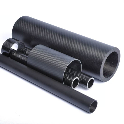 Round / Oval 3K Carbon Fiber Tube High Pressure Resistance Lightweight