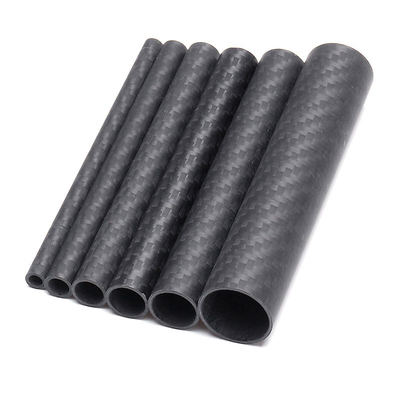 High Toughness 25 X 23mm 3K Carbon Fiber Tubing Glossy / Matte Finish