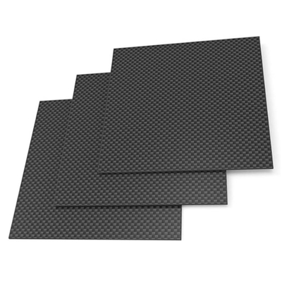 Twill Weave Carbon Fiber Plate 0.5mm-4mm High-Strength Black