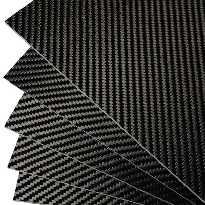 100% 3K Plain Weave Carbon Fiber Sheet Laminate Plate Twill Weave Panel 1.0mm Thickness