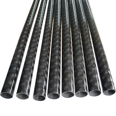 High Strength 14*12mm High Glossy Twill Weave 3K Carbon Fiber Pipe