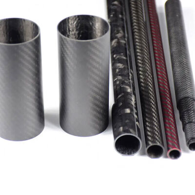 Custom 3K Carbon Fiber Tube CFRP Round Pipe Lightweight High Strength for Drone Robotics Industrial Use
