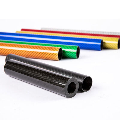 100% 3K Colorful Carbon Fiber Tube ｜UV Resistance, Lightweight and High Stiff