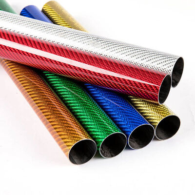100% 3K Colorful Carbon Fiber Tube ｜UV Resistance, Lightweight and High Stiff
